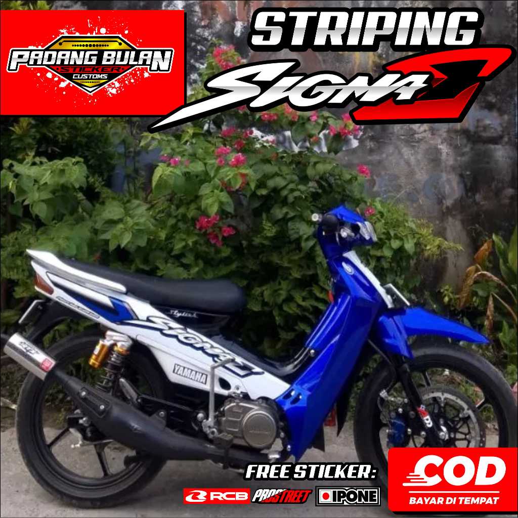 STRIPING VARIASI YAMAHA SIGMA E SIMPEL / STICKER VARIASI LIST MOTOR YAMAHA SIGMA E SIMPEL