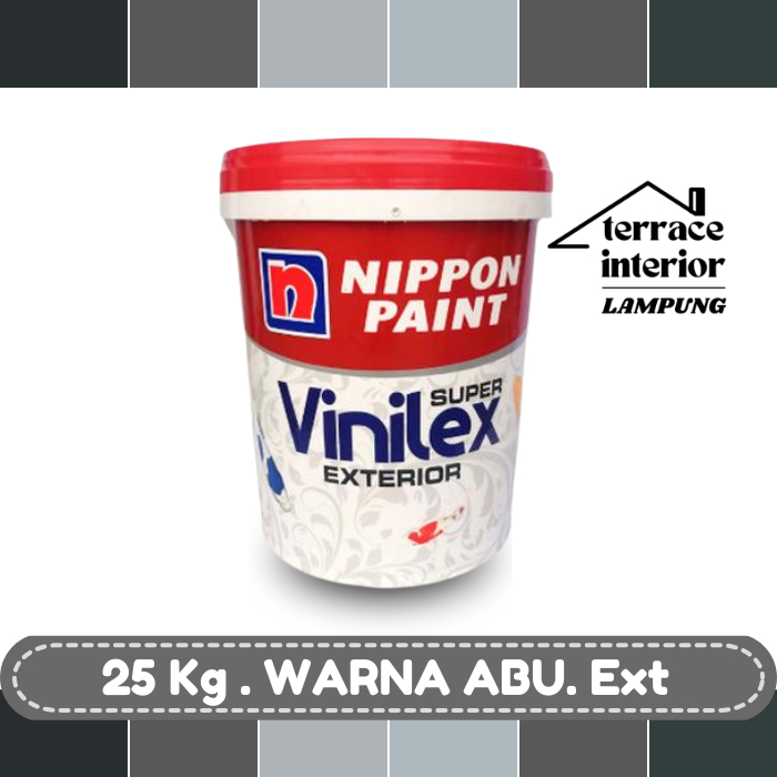 Cat Tembok Nippon Vinilex Exterior Abu 25 Kg