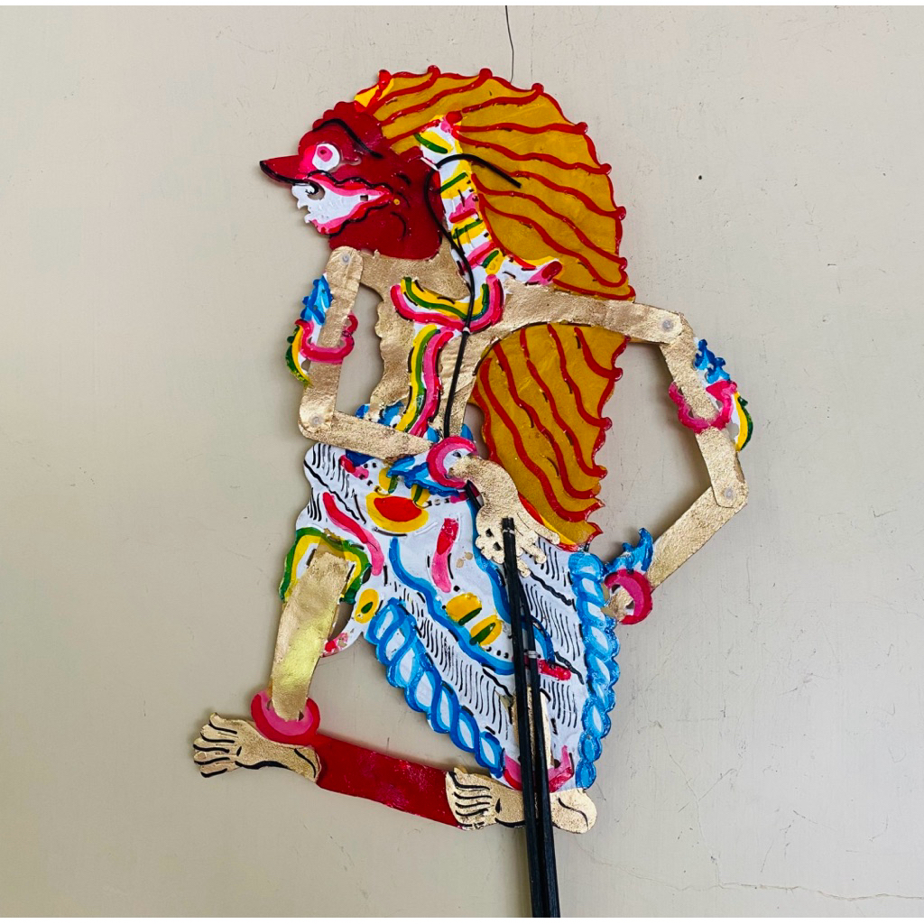 Wayang Kulit Buto Rambut Geni 30 cm