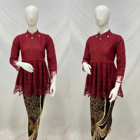 Kebaya Tunik / Tunik Borkat / Kebaya Modern / Kebaya Tile / Kebaya Favorite Model Rample Payet