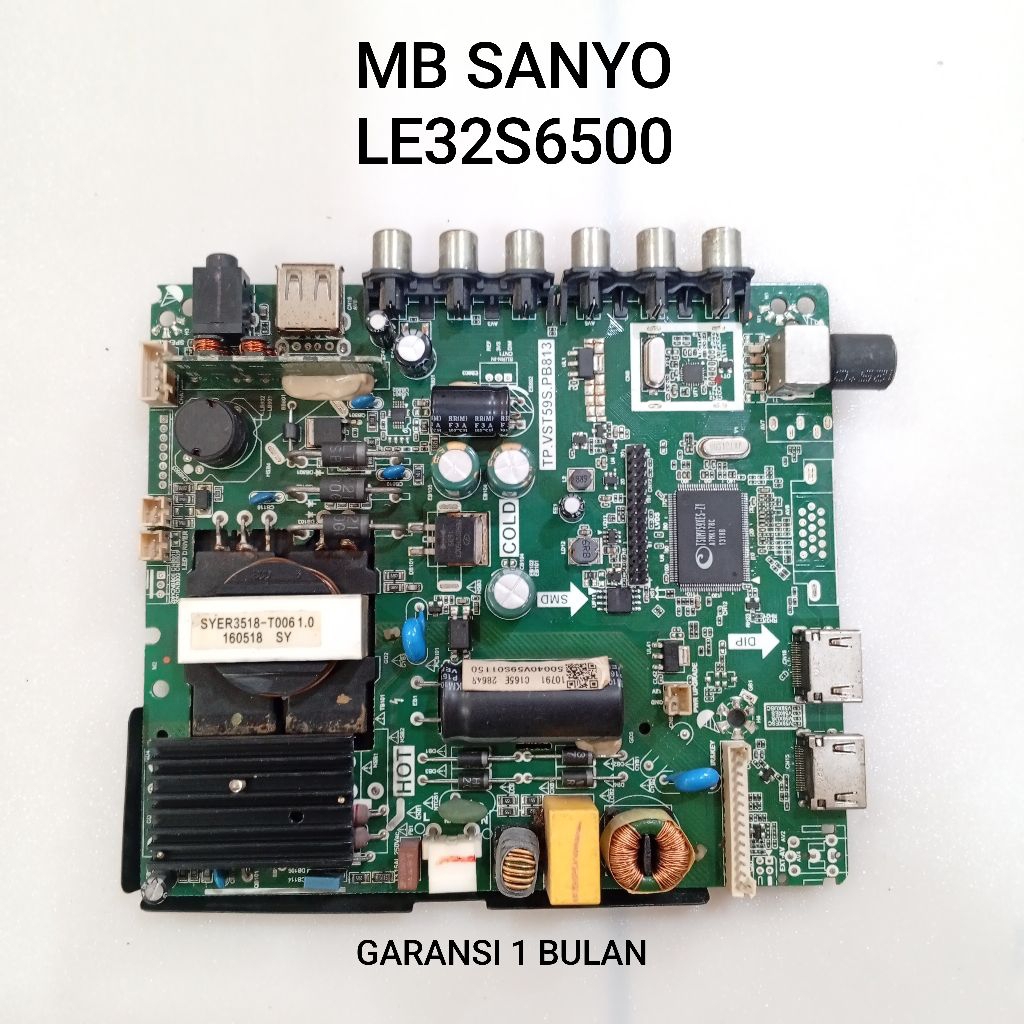 MAINBOARD TV SANYO LE32S6500 - MB - MOTHERBOARD - MESIN TV SANYO