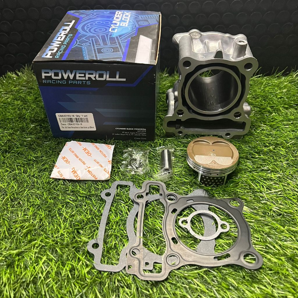BLOK SEHER/BORING NMAX NEW 155 AEROX BORE UP 63MM/PAKET BOREUP BLOK SEHER NMAX NEW 63MM POWEROLL