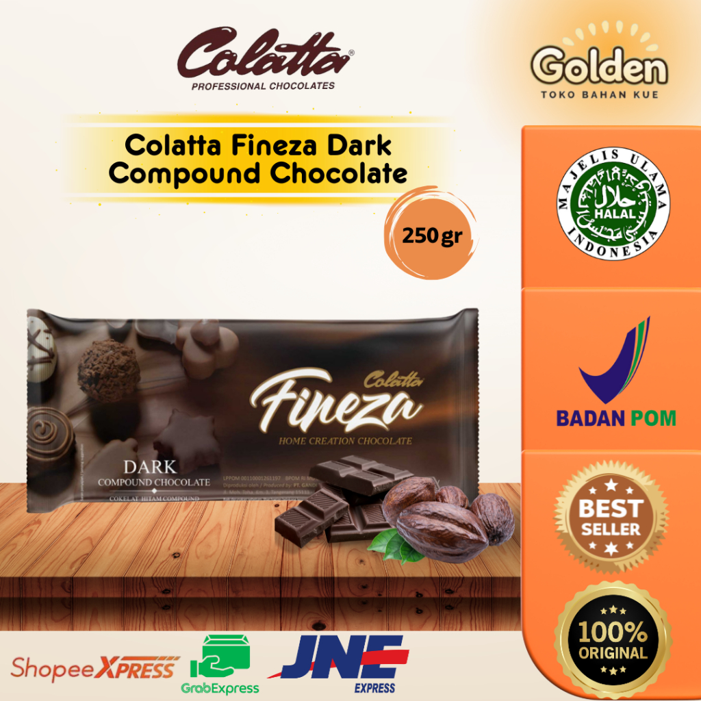 

Colatta Fineza Dark Compound Chocolate 250gr