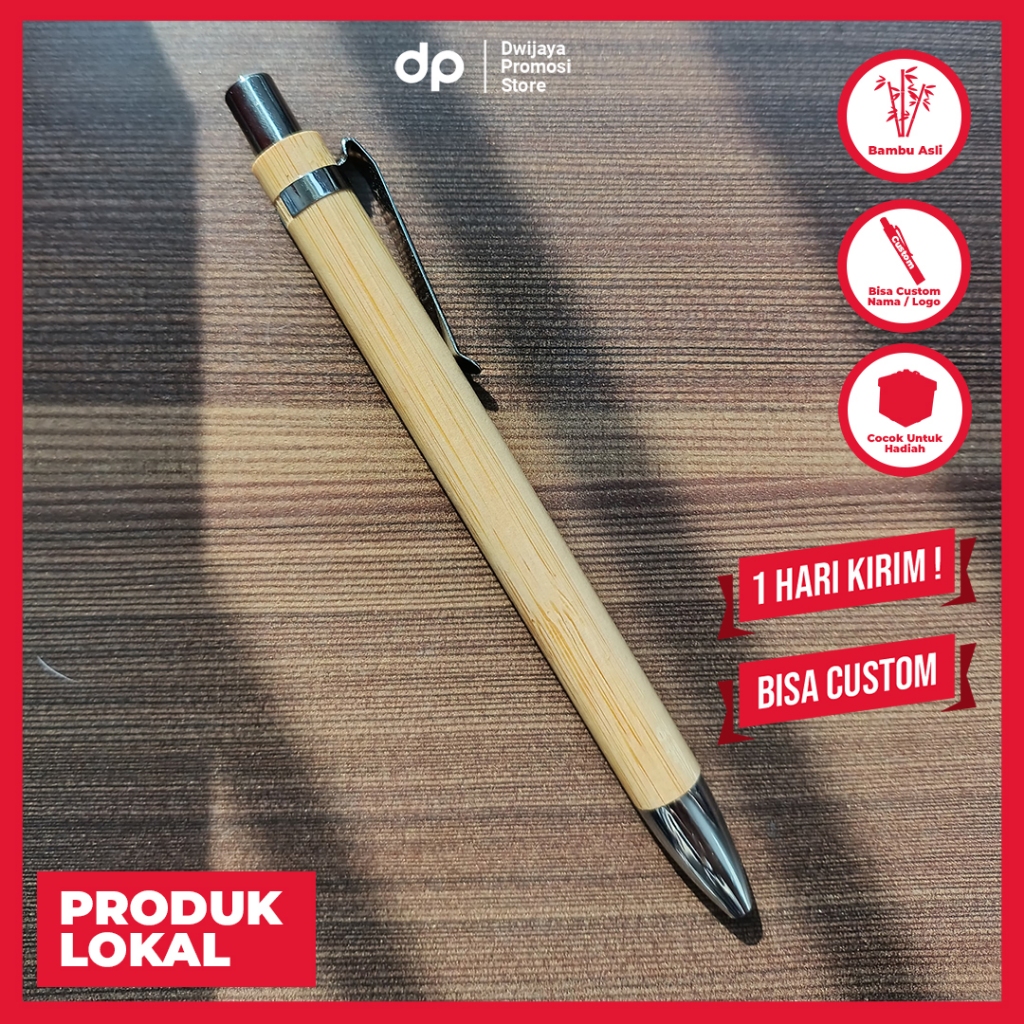 

Custom Nama Pulpen Kayu Klasik Dari Bahan Kayu Halus dengan Opsi Pengukiran dan Printing UV logo