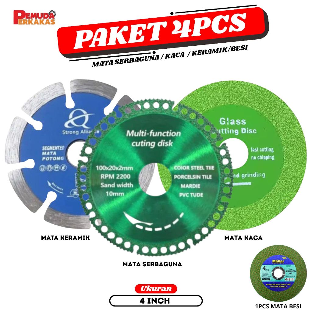 Mata Gerinda Kaca Keramik Serba GUna Keramik Besi / Pisau Gergaji Multifungsi / Diamond Gerinda Pemo