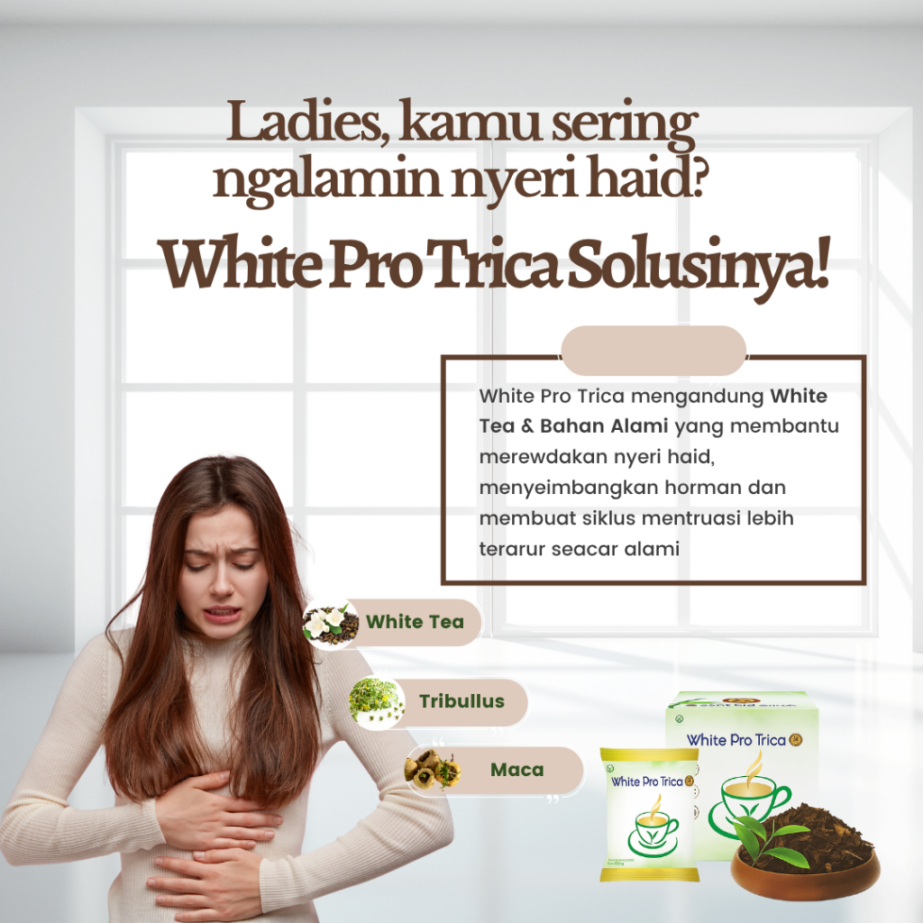

WHITE PRO TRICA||1 BOX ISI 10 SACHET||WHITE TEA