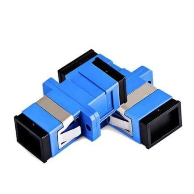 Sambungan FO Barel SC UPC Adapter - Barel FO Biru - Adaptor fiber optik Original