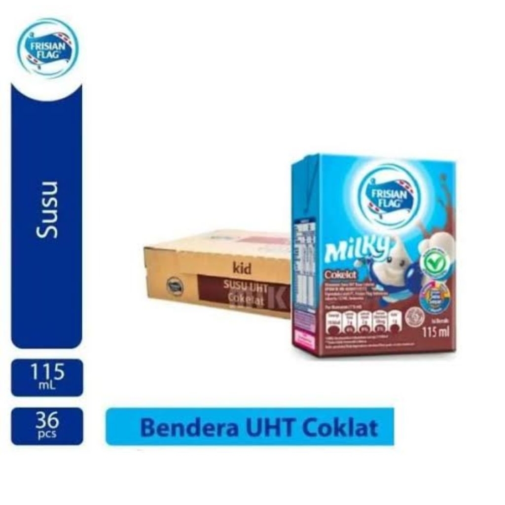 

Susu Frisian Flag 115ml kartonan rasa coklat(36pcs)