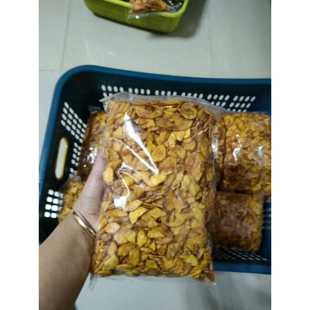 

KRIPIK PISANG MANIS RASA NAGKA ENAK MURAH 400G PECAHAN KRIPIK PISANG CEMILAN KELUARGA