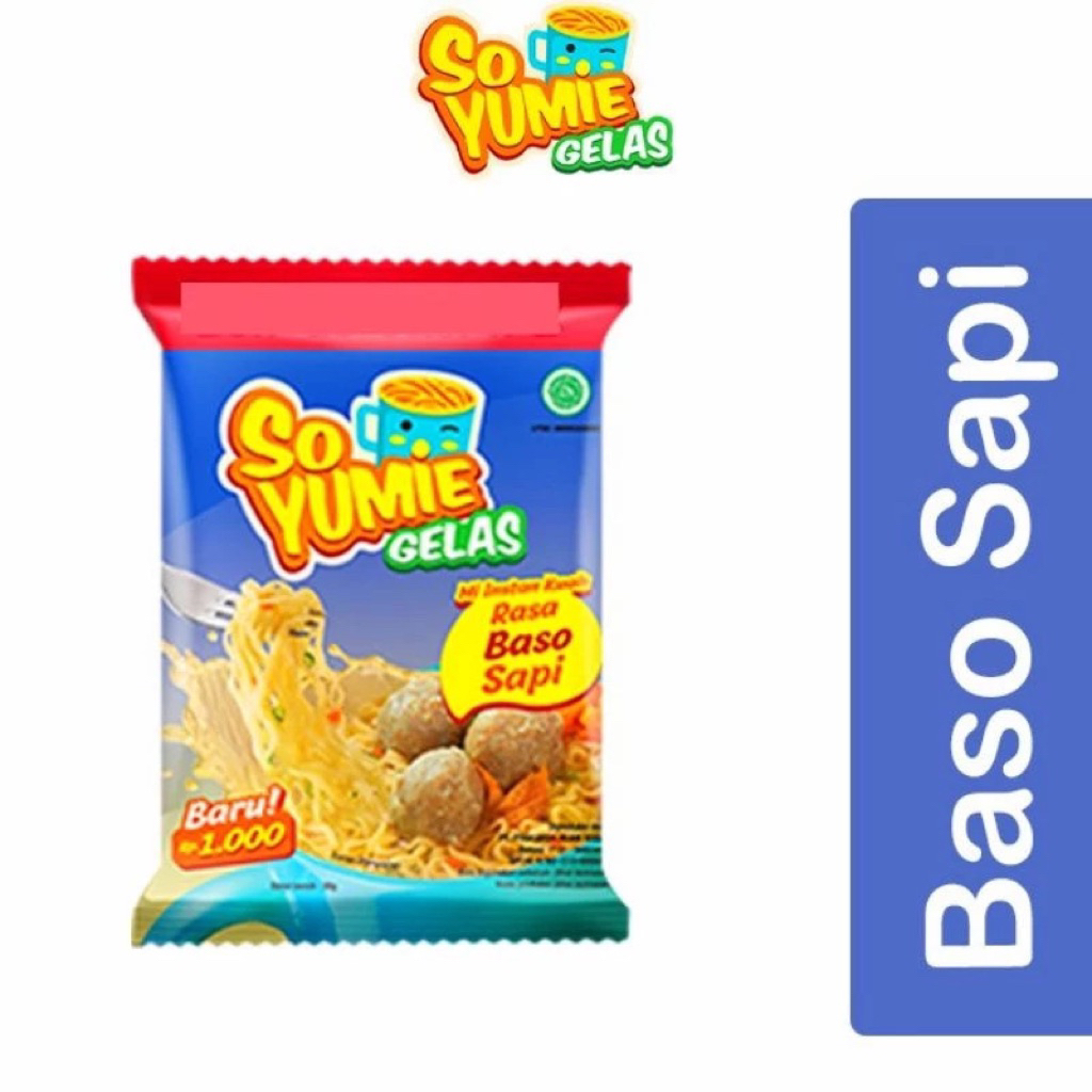 

Forcysn 40Sachet So Yumie Mie Gelas 30Gr Food Noodles Soto Ayam Bawang Baso Sapi Kari