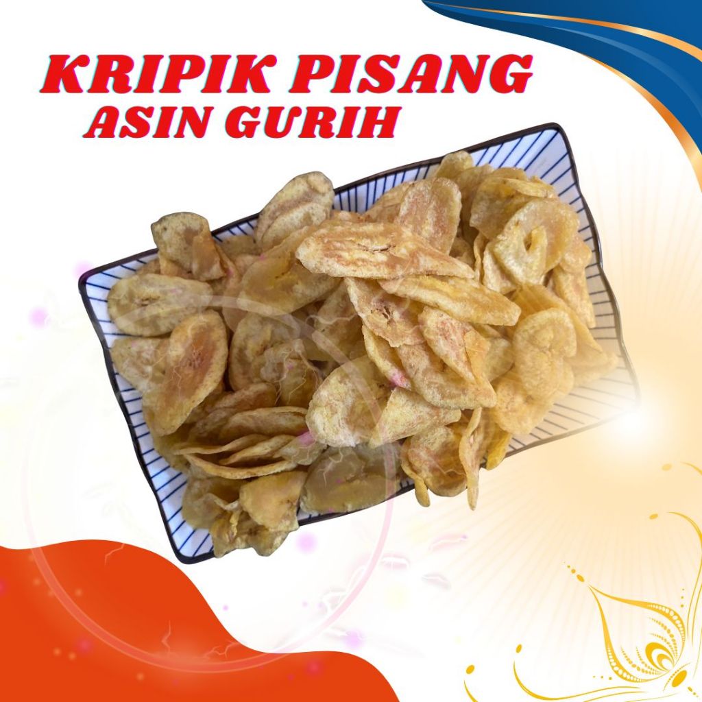 

KRIPIK PISANG ASIN GURIH 250 GRAM - 1 KG SRIPING RAJANANGKA CAMILAN KERING RENYAH KHAS NUSANTARAAAA