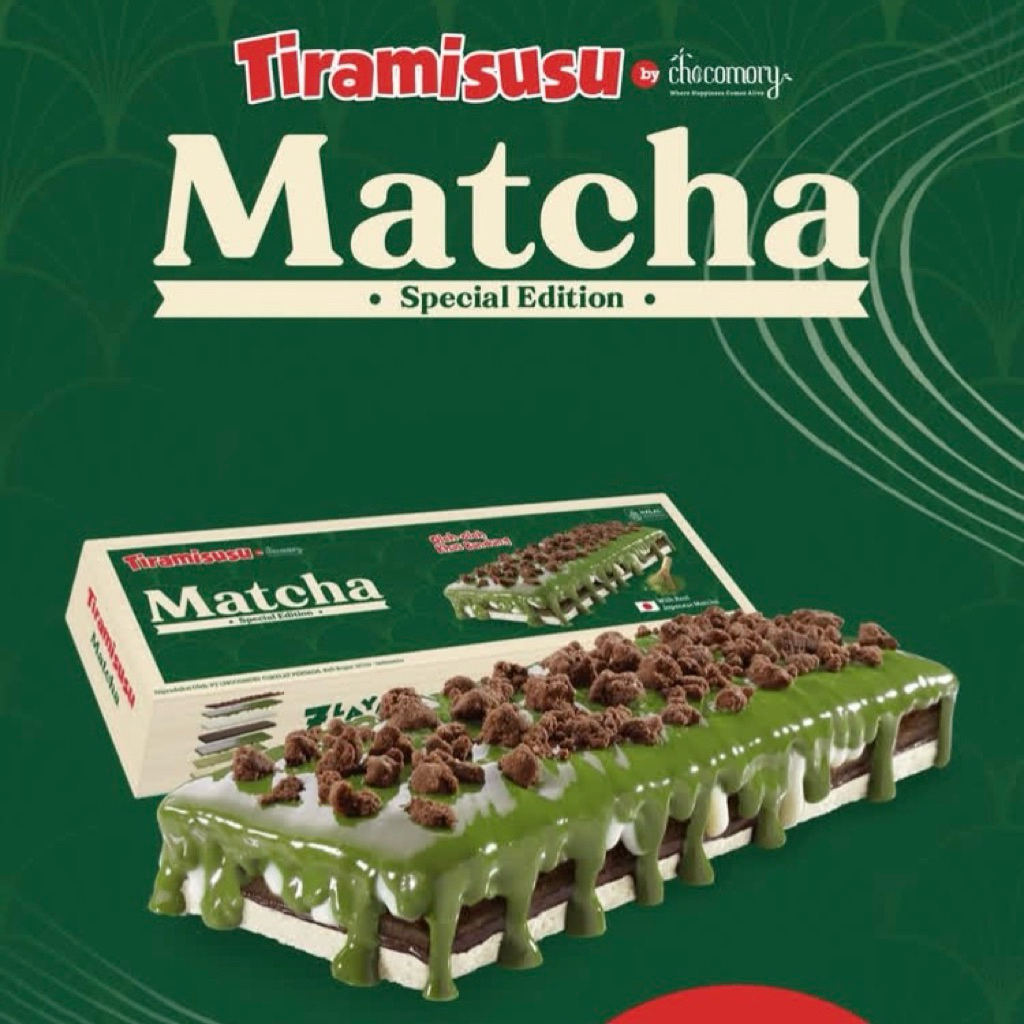 

READY STOCK TIRAMISUSU BY CHOCOMORY MATCHA