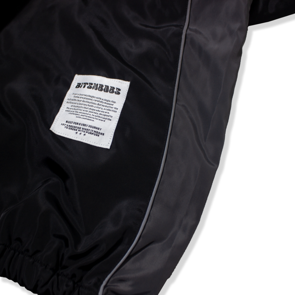 BESTPROMO BITSNBOBS TRACKSUIT REFLECTIVE AVERT BLACK TRACKSUIT JACKET