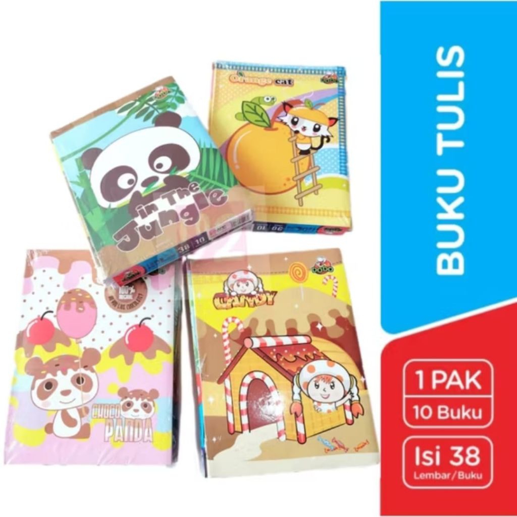 

1 Pack Buku tulis DODO isi 38 lembar