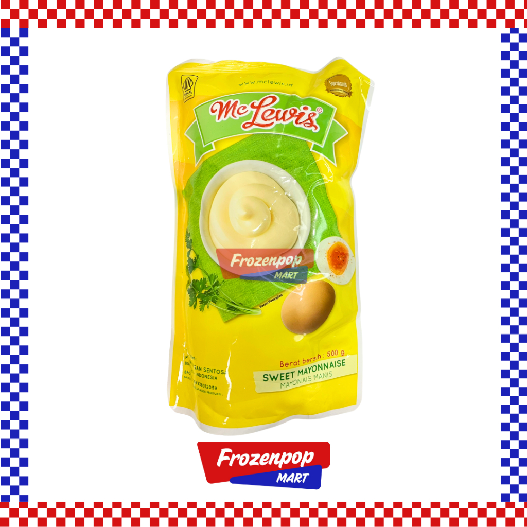 

Mc Lewis Sweet Mayonnaise 500gr / Mc Lewis Mayonaise Mayones Manis 500gr Pouch