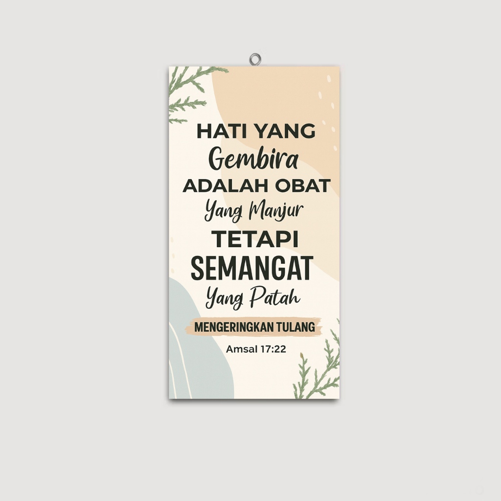 Hiasan Dekorasi Dinding Motivasi Kehidupan Kutipan Injil Alkitab Kristen Aesthetic