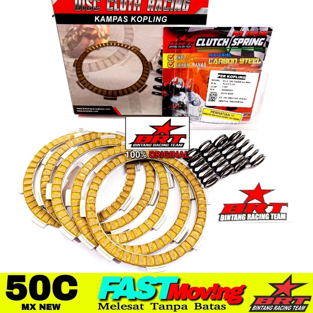 Paket Kopling BRT CRF Kampas Per Kopling Tiger Megapro CB150 Verza CS1 CB150R CBR150R Old GL Series 