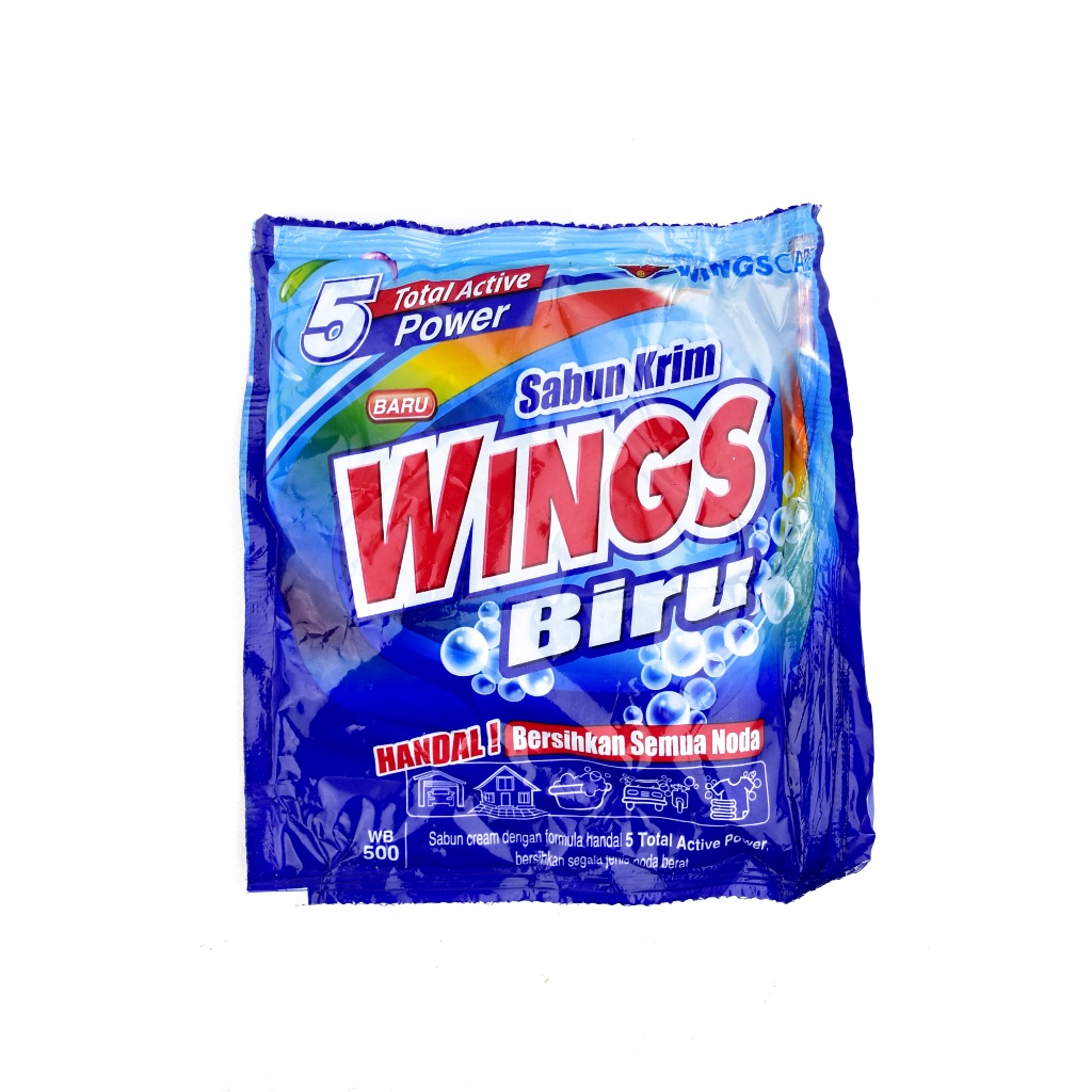 Wings Biru 500 Sabun Cream Colek