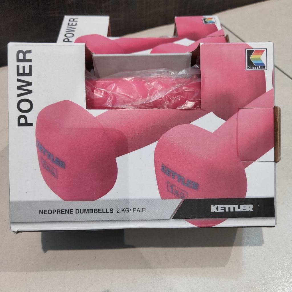 KETTLER NEOPRENE DUMBBELL (2KG/PAIR) PINK / BARBEL KETTLER / DUMBBELL KETTLER