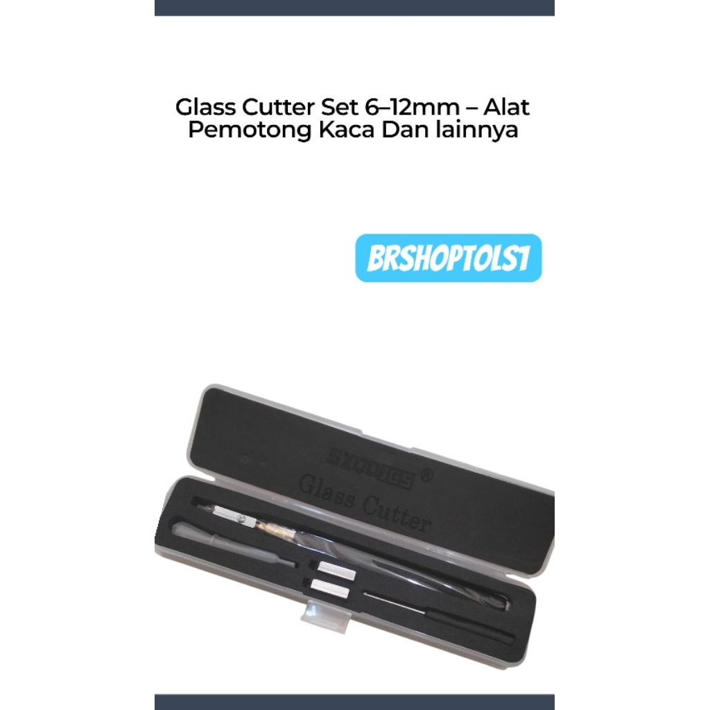 

EXQOJGS Cutter Kaca 6–12mm – Paket Lengkap Potong Kaca