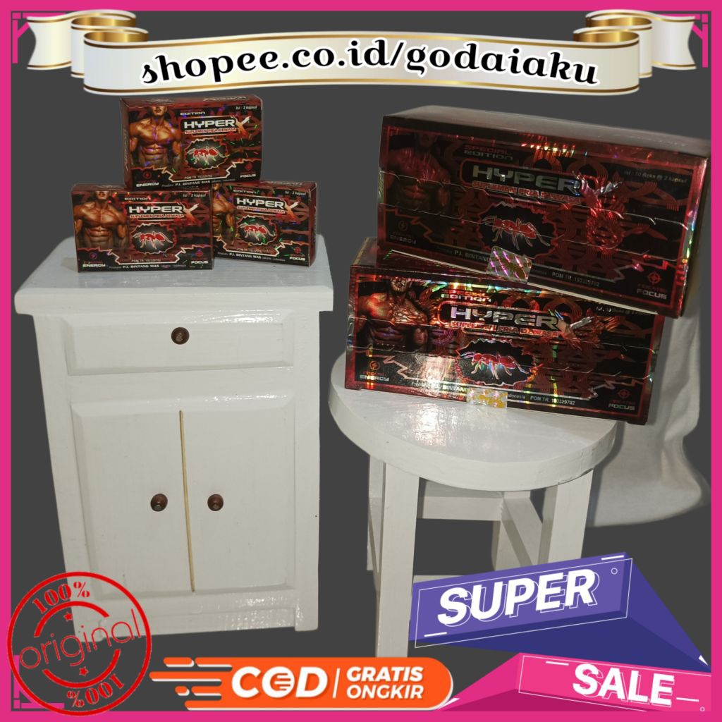 Obat kuat pria Madu Hyperx Semut Merah Kapsul Kejantanan tahan lama