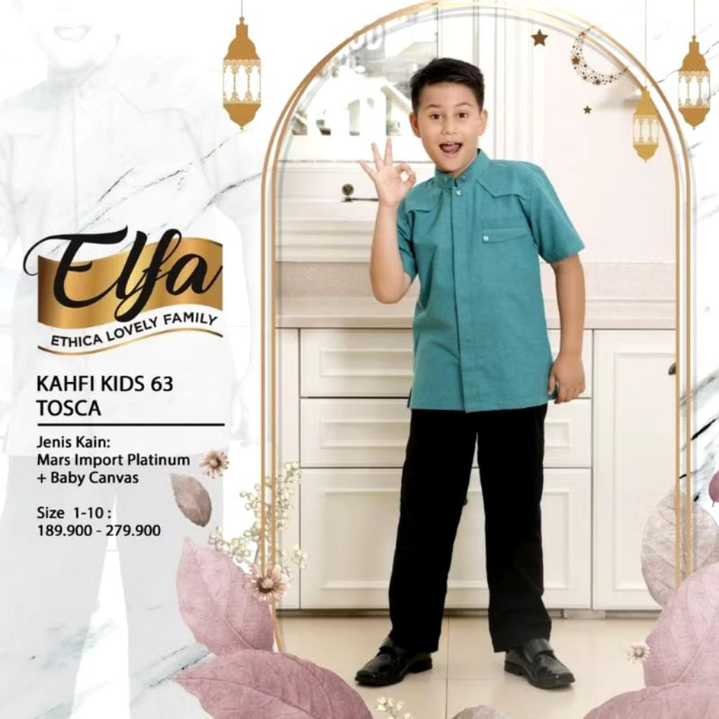 KAHFI KIDS 63 KOKO ANAK BUSANA MUSLIM TOSCA BY ETHICA