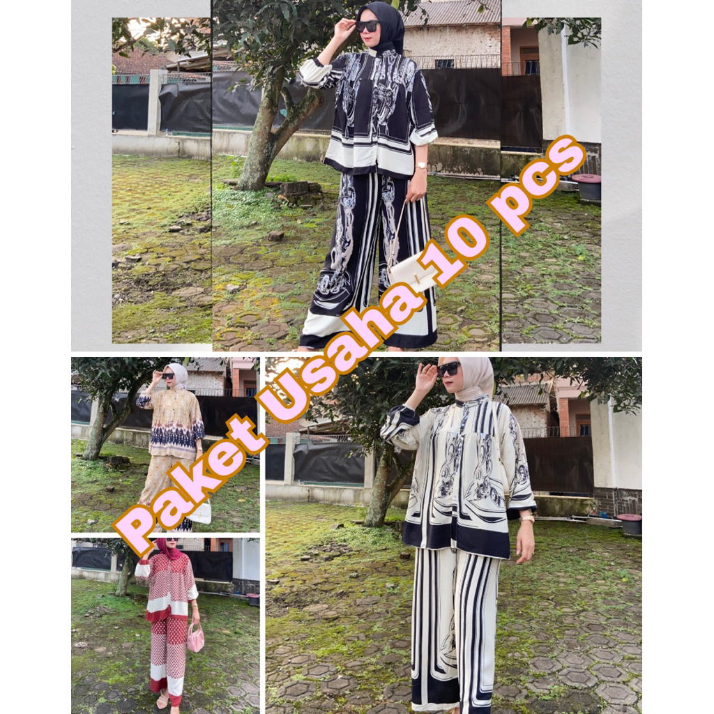 paket usaha one set kemeja 10 Pcs // one set kemeja viral// paket usaha kemeja kekinian