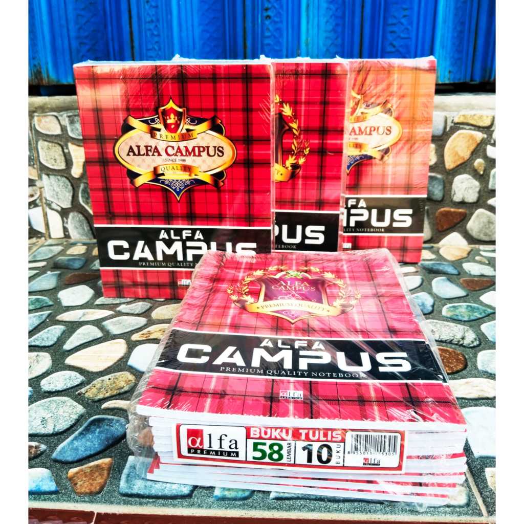 

Buku Tulis Quarto 58 Lembar / Buku Tulis ALFA CAMPUS 58 lembar