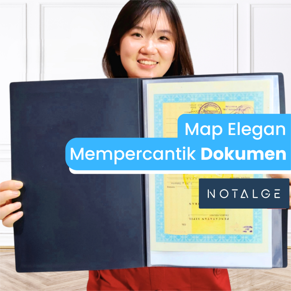 Map Clear Holder BESAR ANTI AIR  Display Book Dokumen Plastik Berkas Ijazah File F4 A4 CH111