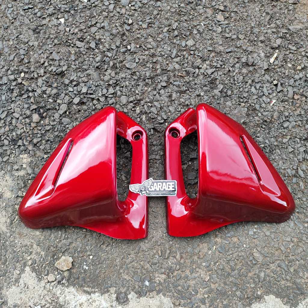 Kupingan Tangki Honda Tiger 2000 MERAH MARUN Cover Tutup Tengki Tiger TILAM Cover sayap Tangki Tilas