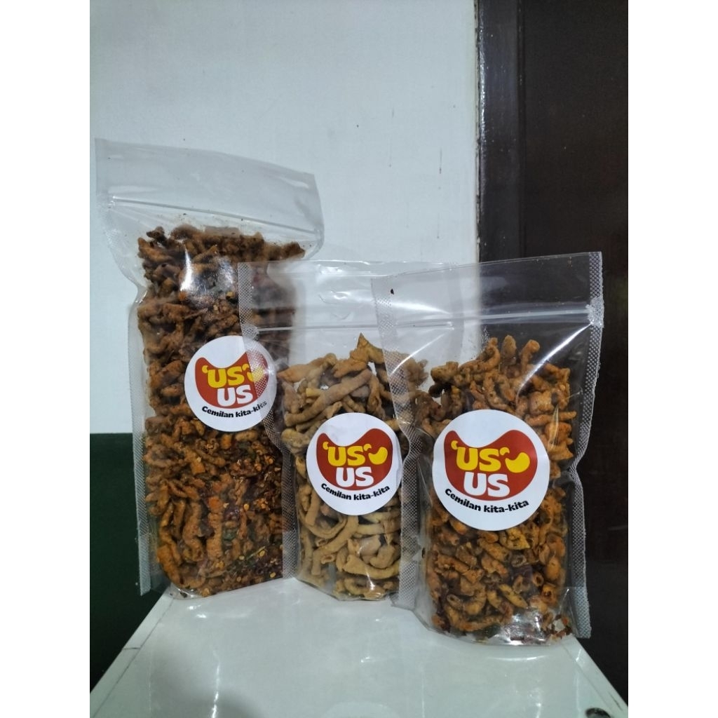 

Usus crispy original dan pedas per 1kg