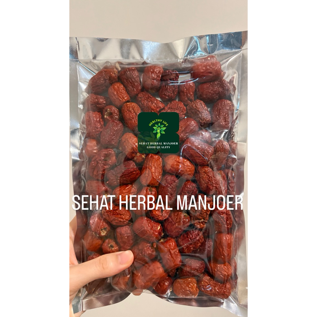 

Ang co non biji / jujube tidak ada biji / kurma merah Grade Super Premium 200gr