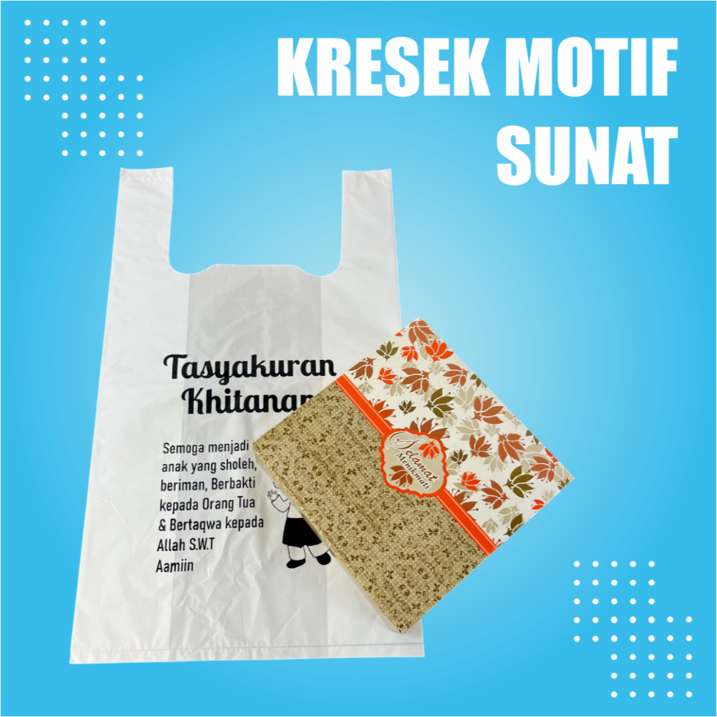 

(Isi 25pcs) Plastik Motif Sunatan, Plastik Hidangan, Plastik Khitanan, Plastik Sunat