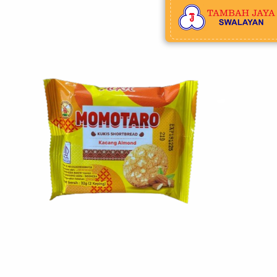 

Momotaro Kukis ShortBread Rasa Kacang Almond 32gr 2Keping