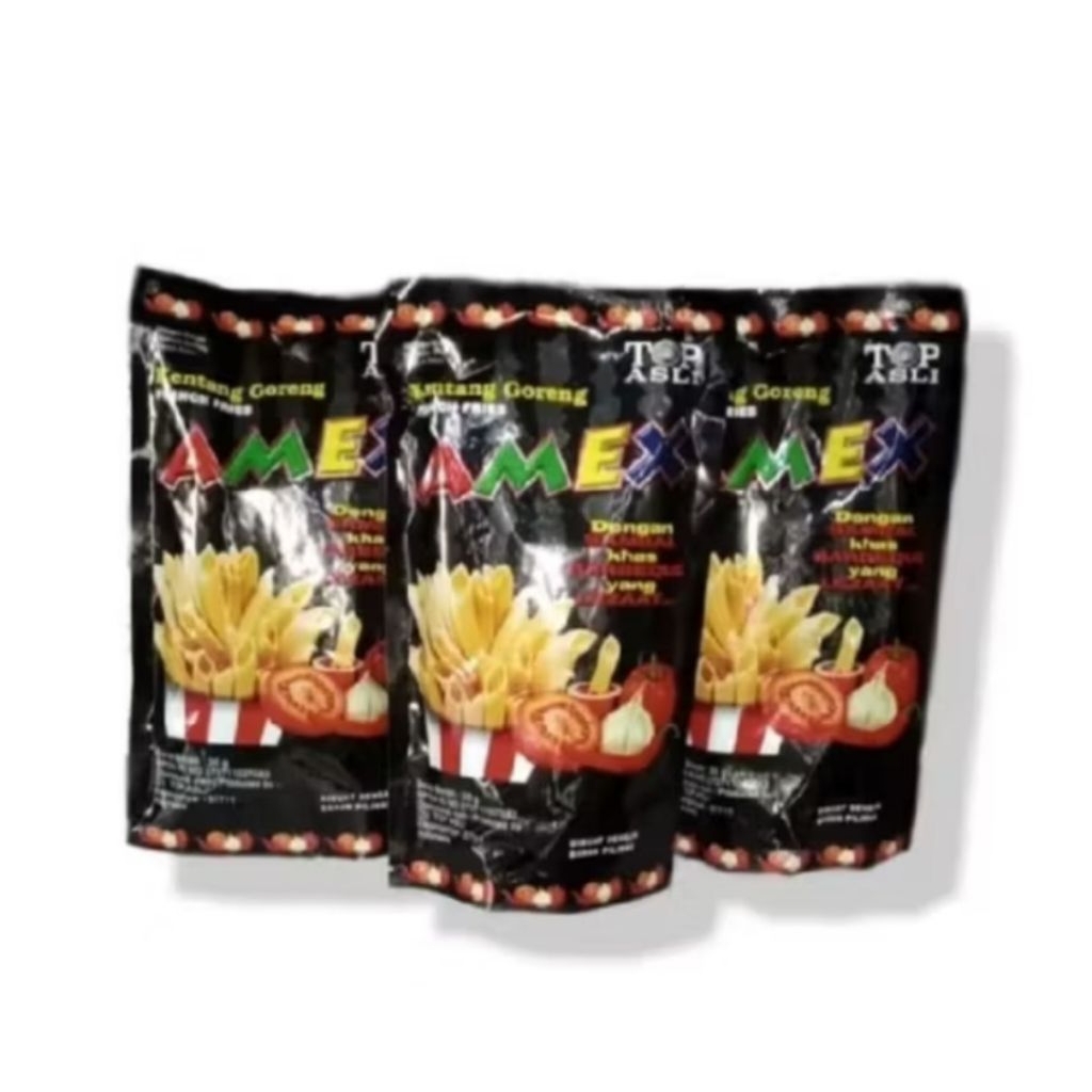 

KENTANG GORENG SAOS AMEX paket 2 pcs @35 gram