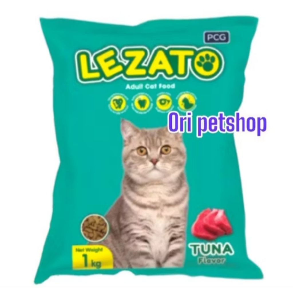 GRAB/GO-JEK ( 2 KARUNG ) Makanan Kucing Lezato Tuna Flavour Kemasan 20KG / Lezato Cat Tuna 20KG