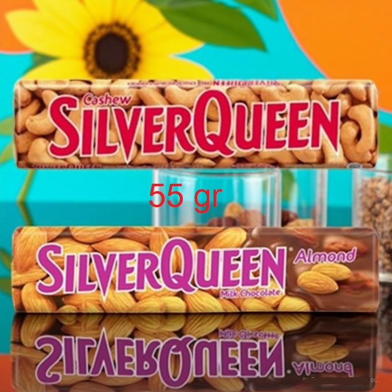 

SILVERQUEEN CASHEW 55gr delfi silver queen kacang mede silver queen almond 55g