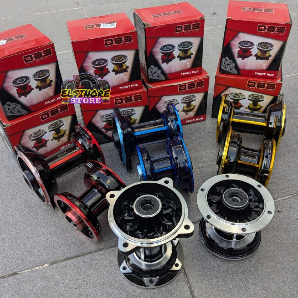 TROMOL KLX 150/DTRACKER/KLX BF DEPAN BELAKANG DBS 4 BEARING 36 LUBANG RED/GOLD/SILVER/BLUE