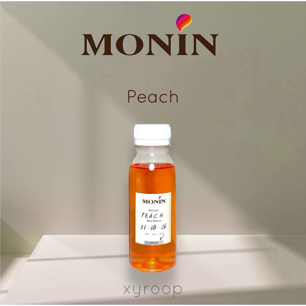 

Monin Syrup Repack Peach Sirup Teh 30ml 50ml 100ml