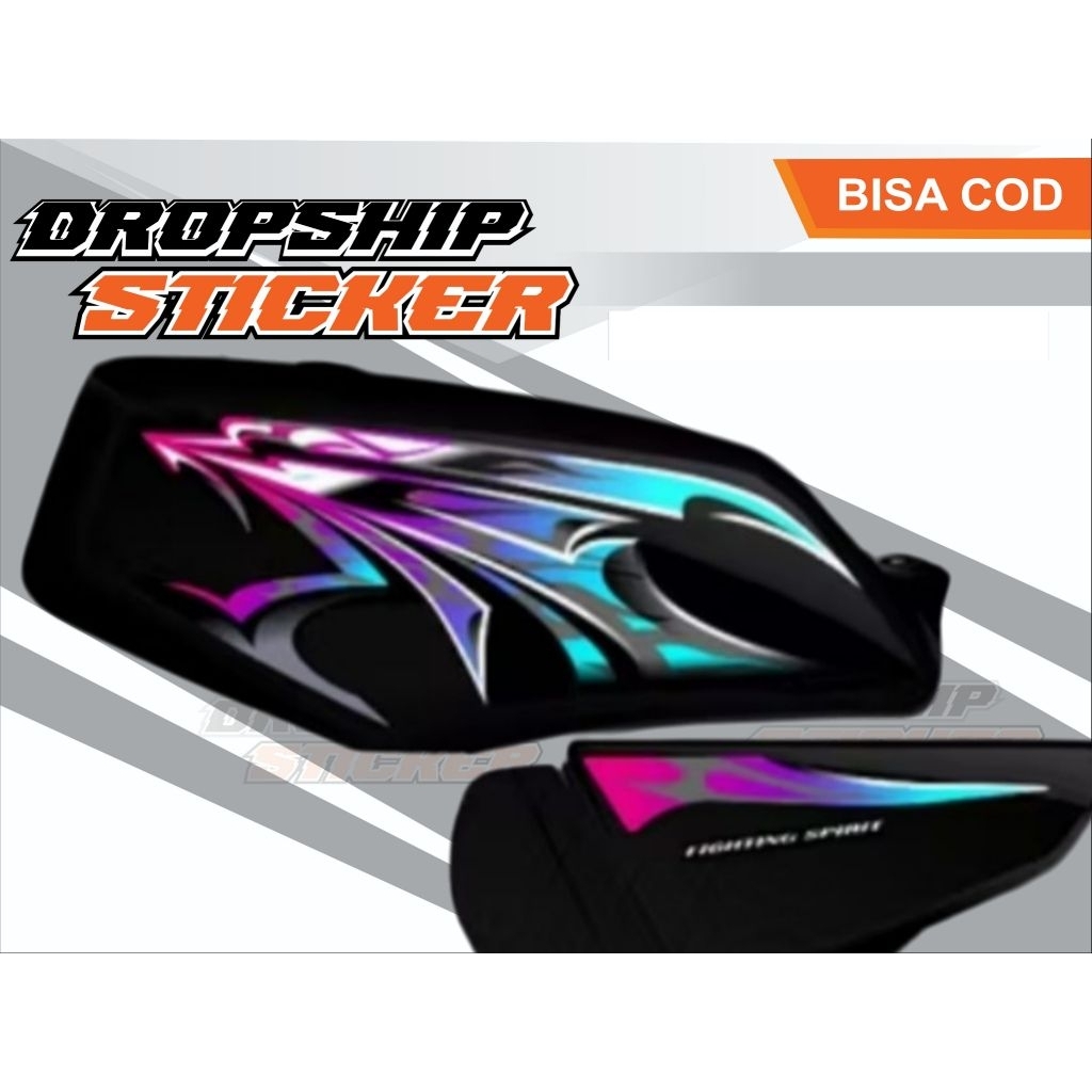 STRIPING RX KING 2006 DRAGON / STICKER RX KING VARIASI MOTIF DRAGON