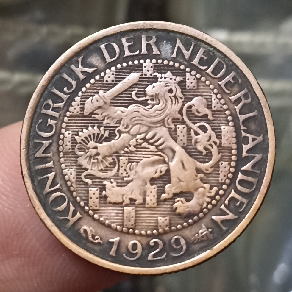 Koin Kuno Belanda 1 Cent Tahun 1929