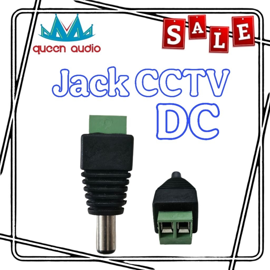 JACK  konektor KAMERA cctv rumah  / CAMERA CCTV DC