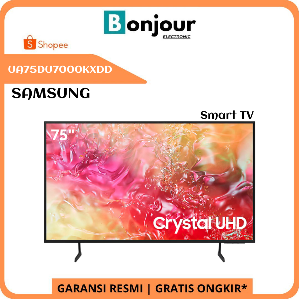 TV Samsung 75DU7000 4K UHD Samsung Smart TV 75 Inch UA75DU7000KXXD