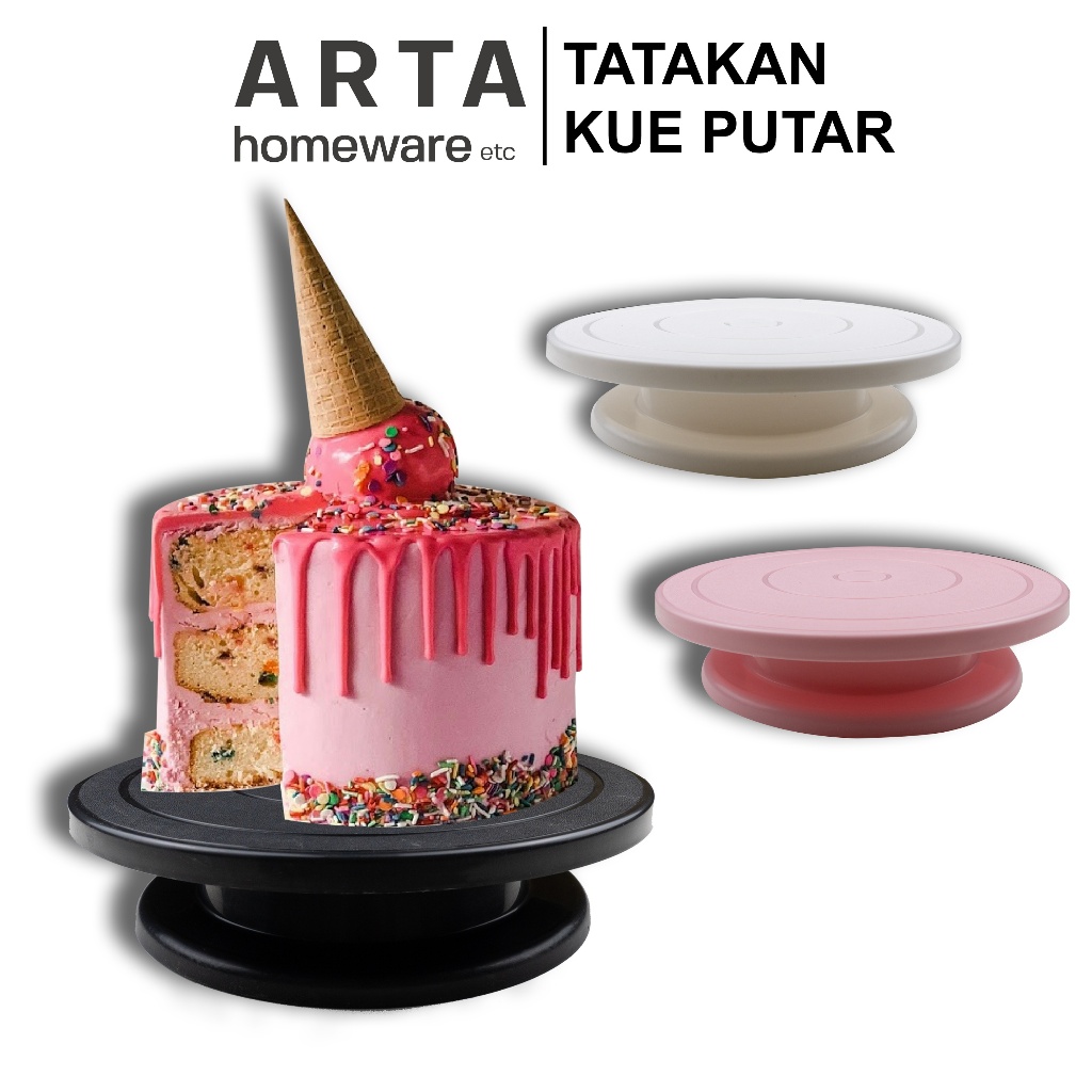 Tatakan Meja Putar Dekorasi Kue Hias Kue