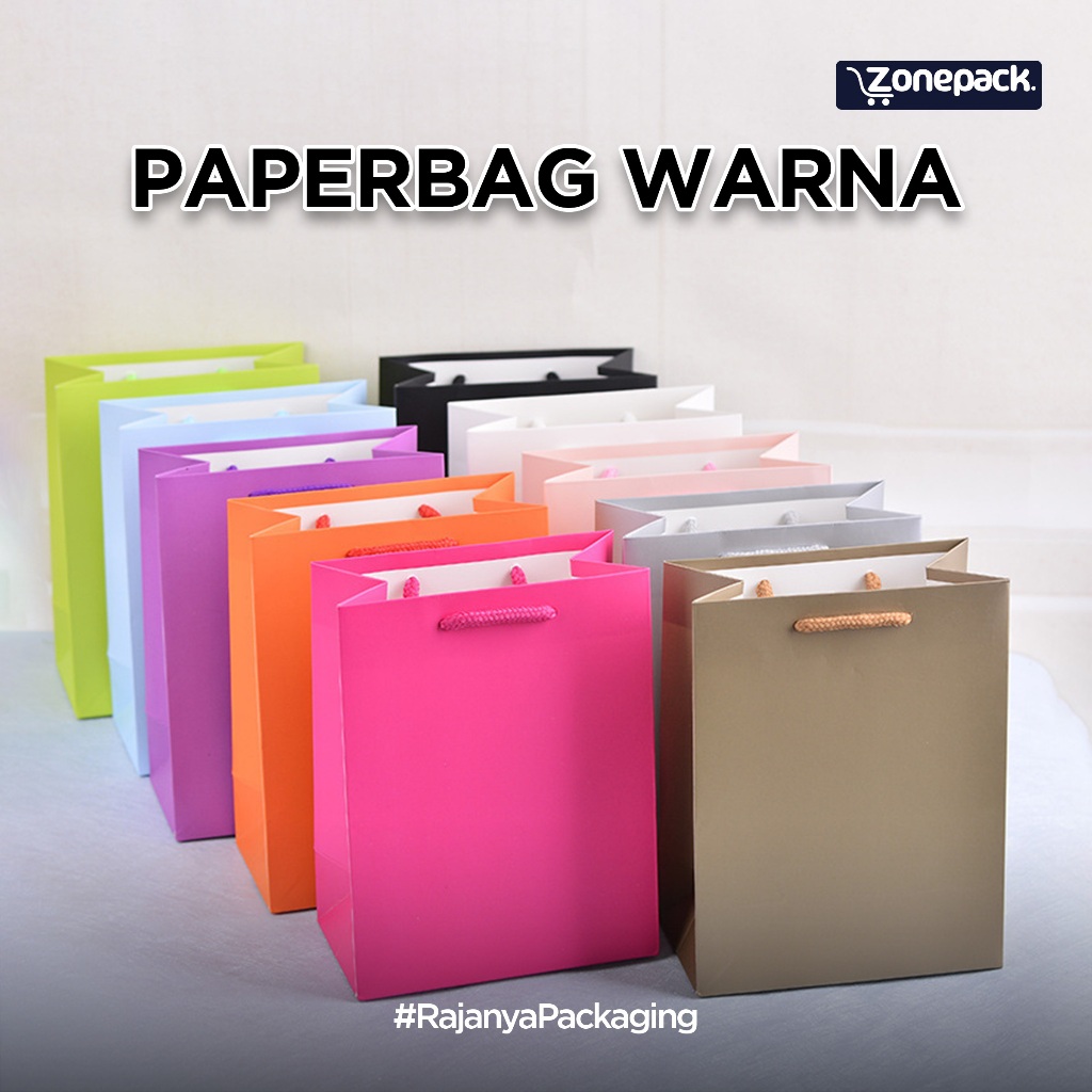 

Paperbag Warna | Paperbag Polos Souvenir Merah Ungu Biru Pink Magenta| Paper Bag Gift Bag Ulang Tahun