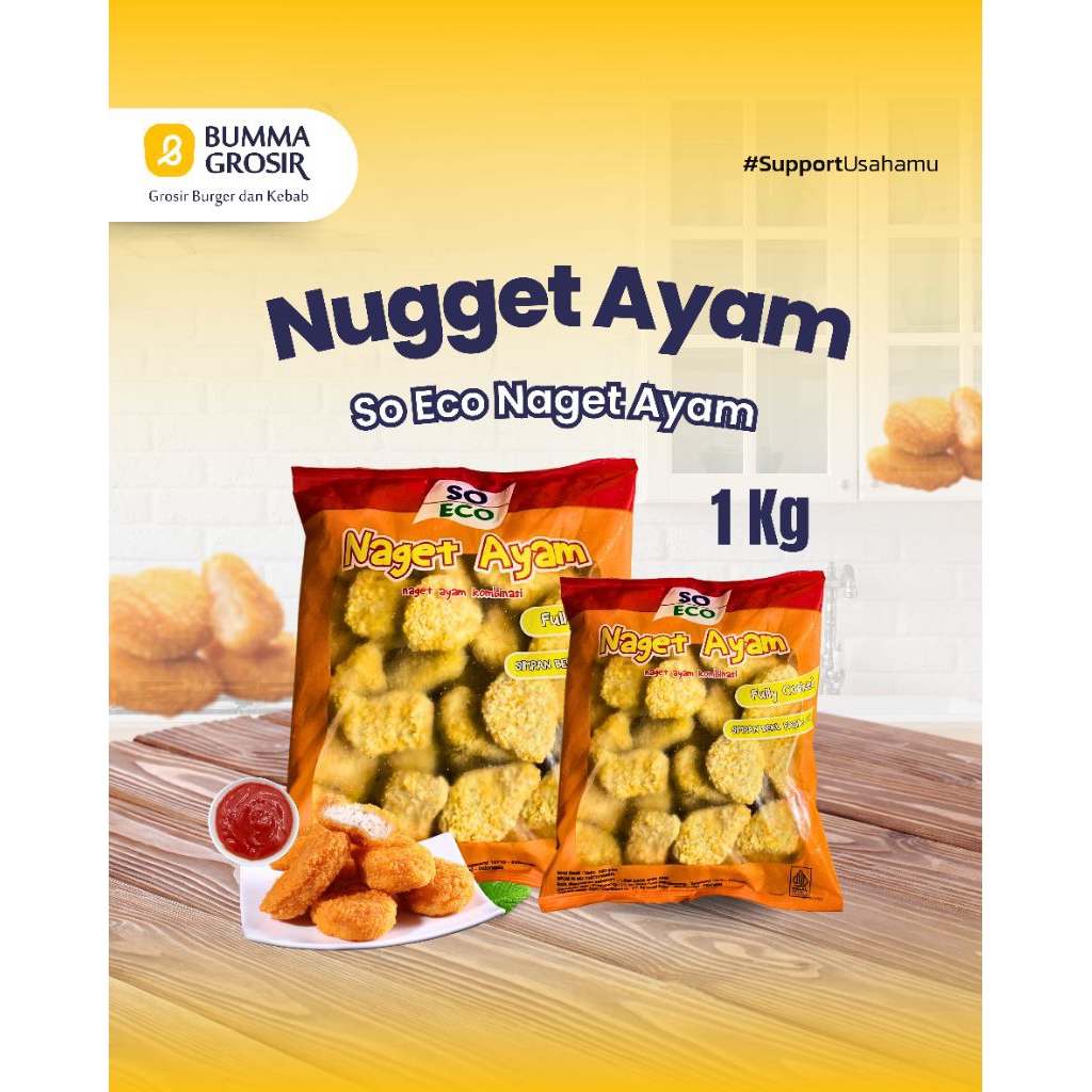 

Nugget so eco - Chicken Nugget - Nugget Ayam - Naget Ayam - 1kg