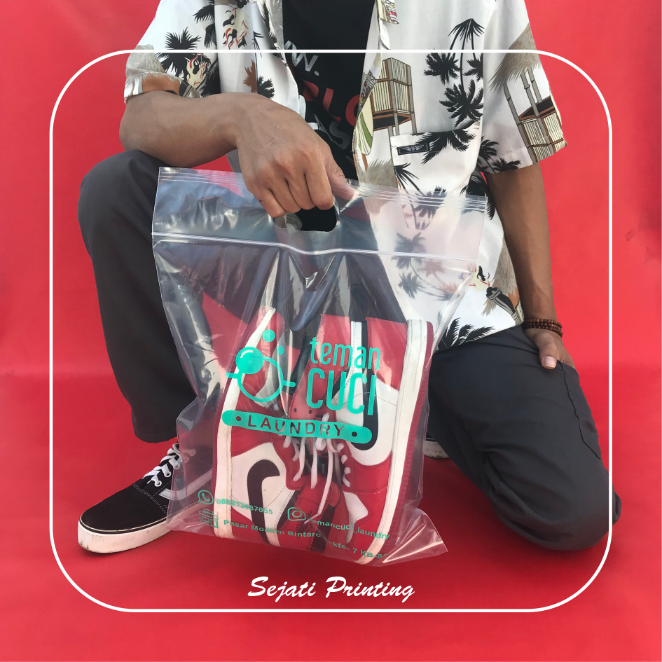 

(Isi 100 pcs) Sablon Plastik Murah 35x38cm + 7cm, FREE DESAIN - SEJATIPRINTING - Klip Pound