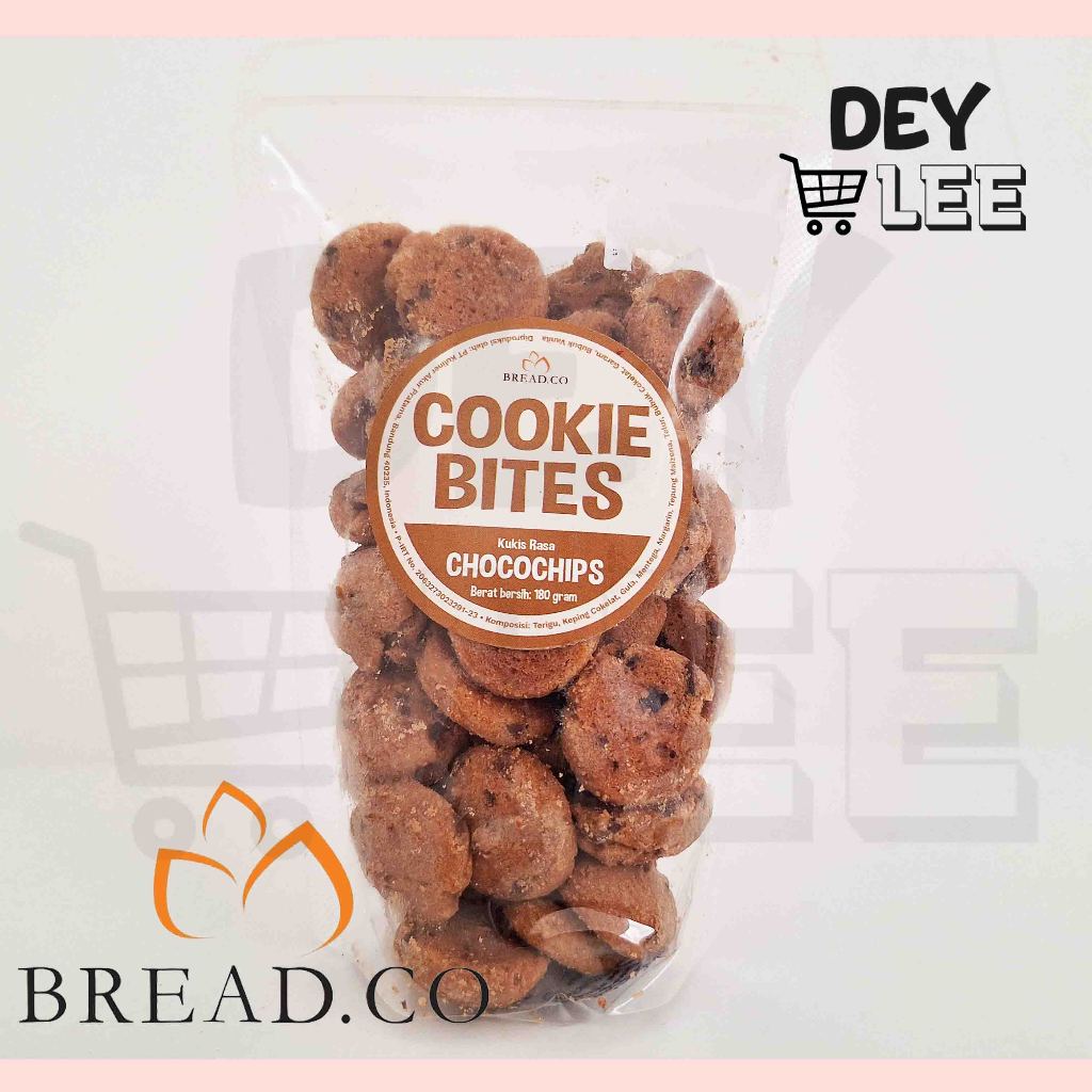 

BREADCO Cookie Bites Coklat Chocochips 180g Biskuit Snack Cemilan Bandung