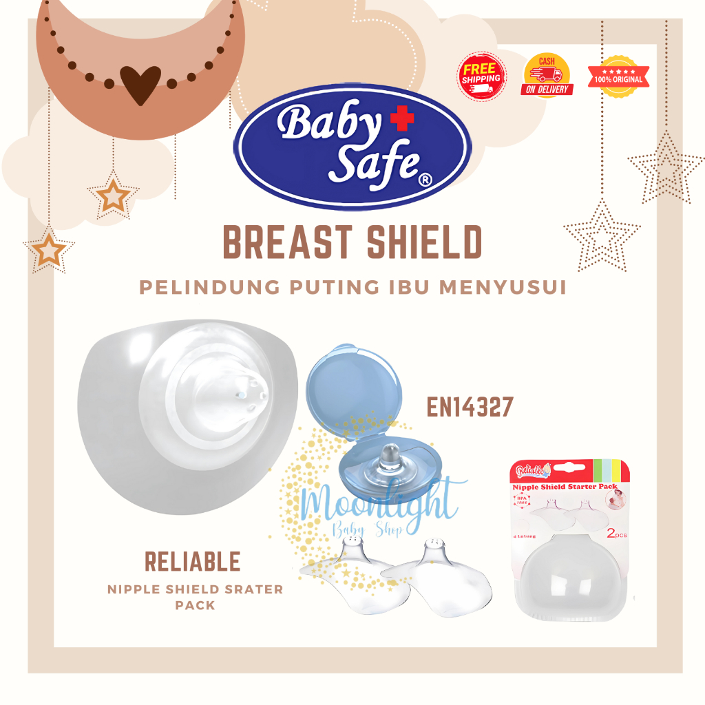 Baby Safe Pelindung Puting Menyusui Nipple Shield - Breast Shield Reliable