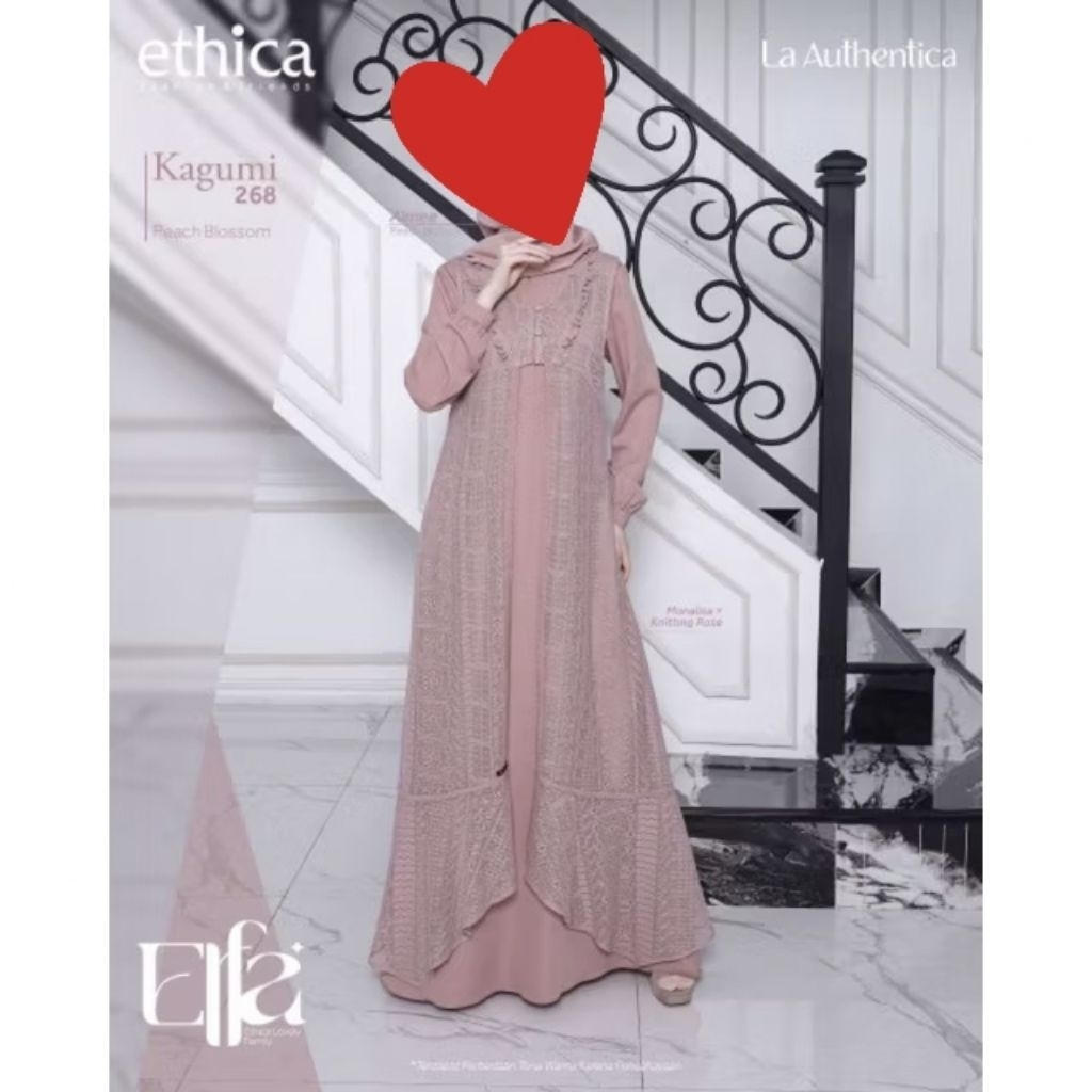 (BISA COD) SARIMBIT ELFA 265 PEACH BLOSSOM